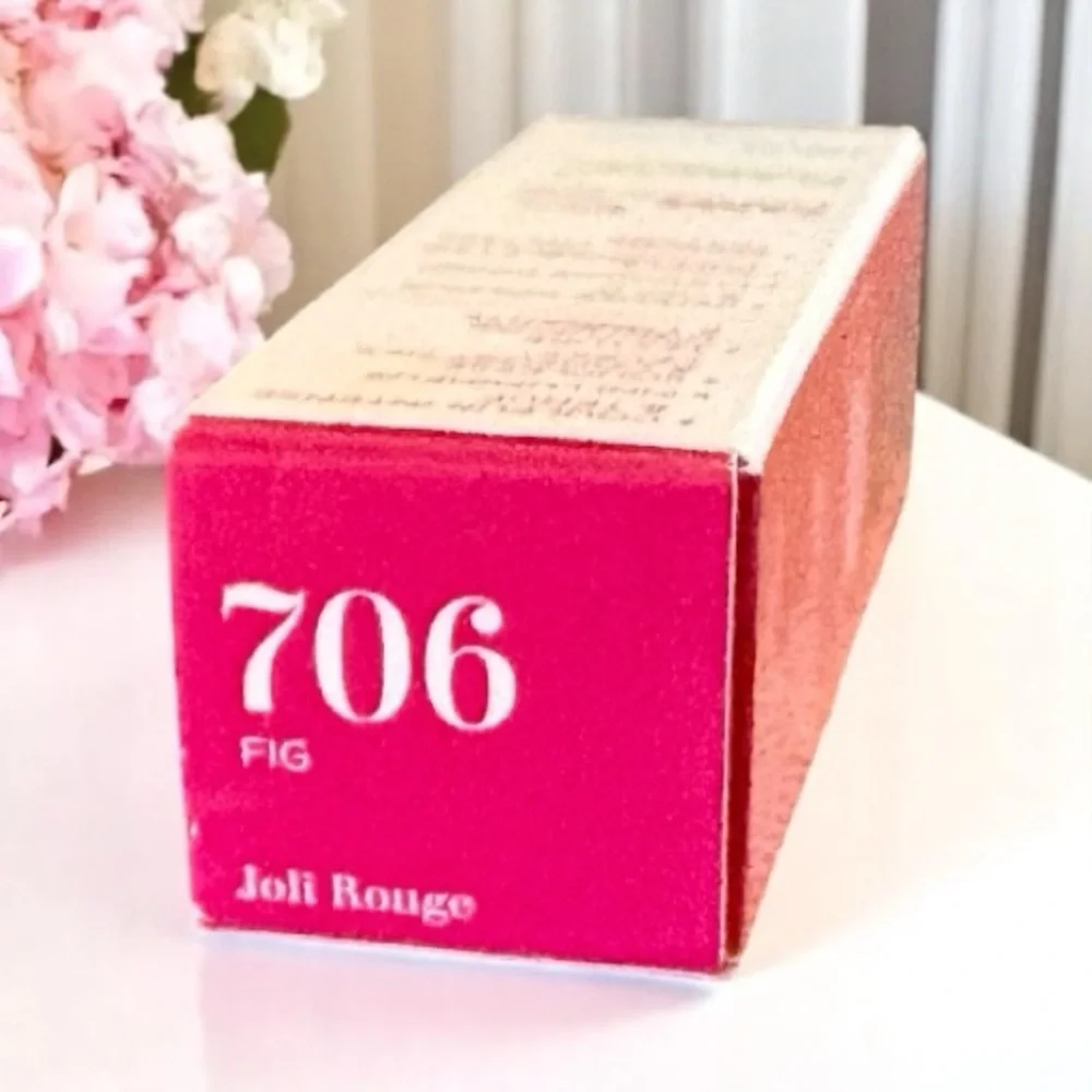💎 Clarins Joli Rouge Velvet Lipstick 706 Fig Full-Size New In Box